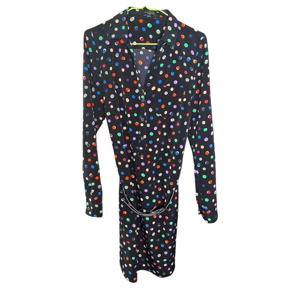 The Limited Black Polka Dot Mini Dress